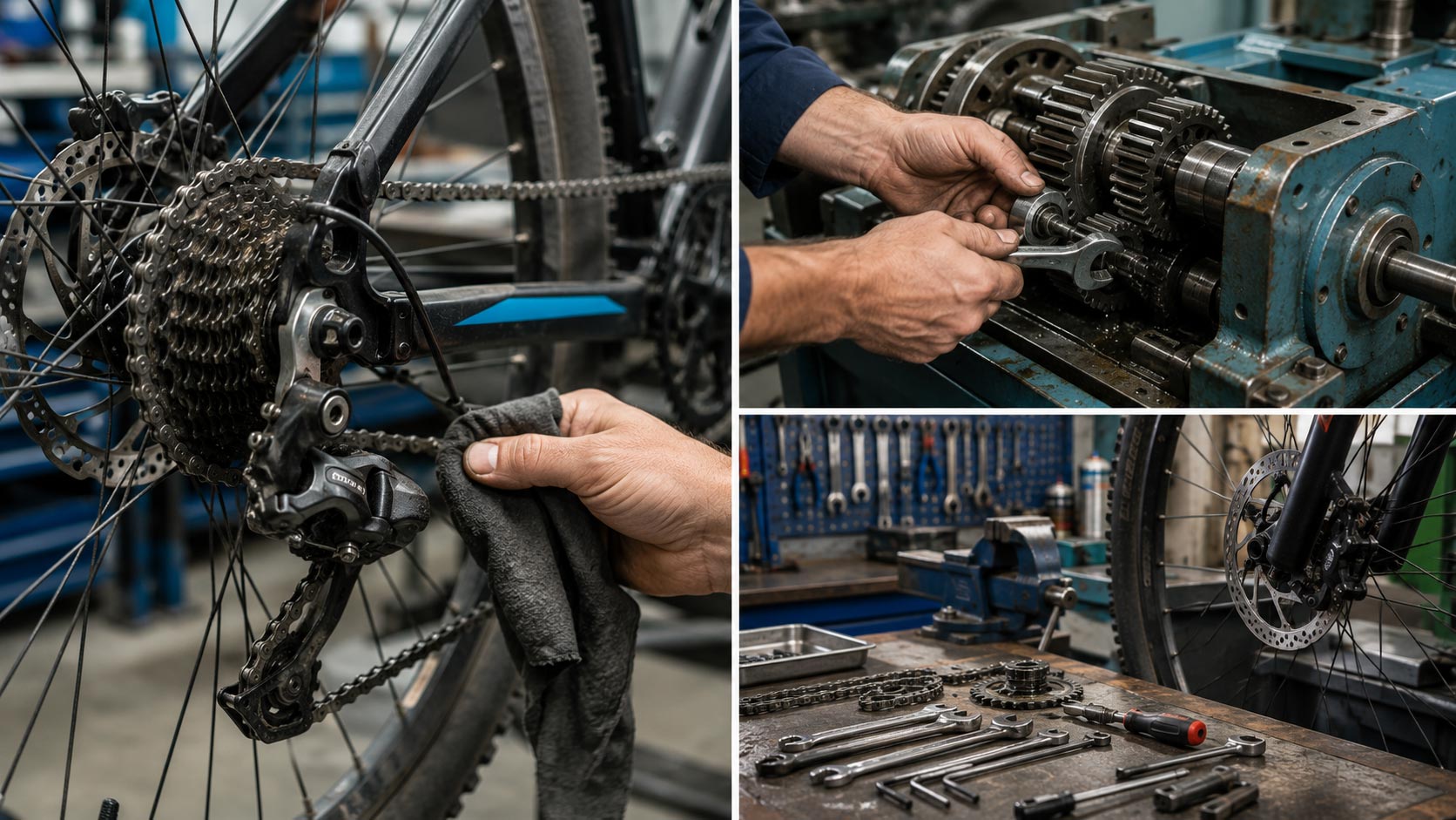 Entretien des vélos et des machines