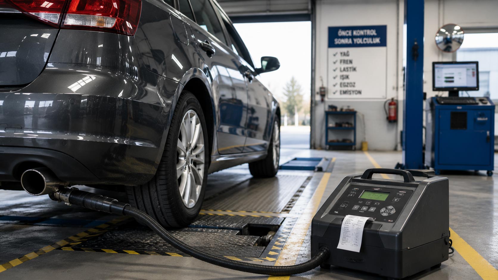 Vor-Service und Vorbereitung auf den Emissionstest